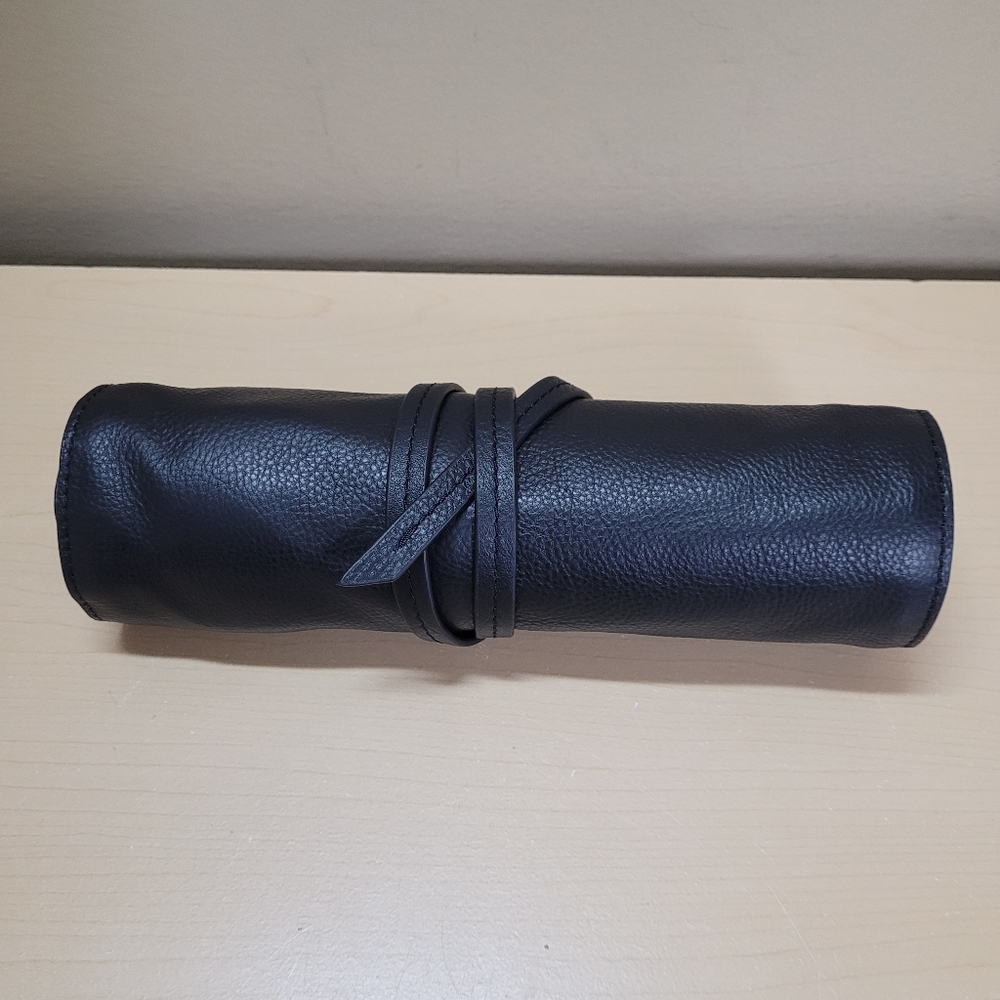 Fossil Men's Gift Tech Black Leather Wrap NWT